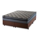 Ver imagem 5 de Conjunto Cama Box Queen c/ Molas Ensacadas Montreal Marrom 158x198x64