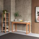 Ver imagem 3 de Kit 3 Estantes para Livros 5 Prateleiras 135CMX33CM Office Branco/Freijo/Off White