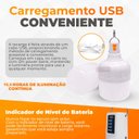 Ver imagem 3 de Luminária de Emergência Recarregável 48w Lâmpada em Led de À Prova D'água Usb