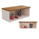 Ver imagem 3 de Aéreo para Cozinha Geladeira 1 Porta em MDF Joy Branco/Off White