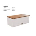Ver imagem 2 de Aéreo para Cozinha Geladeira 1 Porta em MDF Joy Branco/Off White