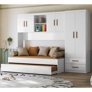 Quarto Infantil Modulado Ônix 4 Peças Bicama Flex Peternella