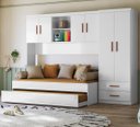 Ver imagem 1 de Quarto Infantil Modulado Ônix 4 Peças Bicama Flex Peternella