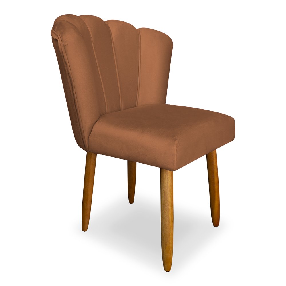 Kit 4 Cadeiras para Mesa de Jantar Flor - Balaqui Decor Cor:terracota - 3