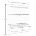 Ver imagem 3 de Painel Home Suspenso para TV até 60 Polegadas Fabuloso