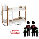 Ver imagem 6 de Cama Infantil Beliche Magia para Crianças Quarto Grade Proteção Escada com 2 Colchões Cor Branco