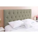 Ver imagem 1 de Cabeceira Santo Box Suede Bege 123x88x10