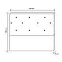 Ver imagem 2 de Cabeceira Santo Box Suede Bege 123x140x10