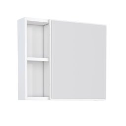 Espelho para Banheiro em Aço Ameixa Branca - Cozimax - 1