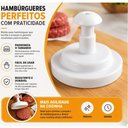 Ver mais imagens de Molde Hamburguer Forma Manual Modelador Carne Prensa Burguer 170g Hamburgueira Caseiro Artesanal Ame