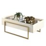Mesa de Centro Suri com Espelho Creme - PR Móveis - 1