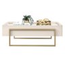 Mesa de Centro Suri com Espelho Creme - PR Móveis - 4