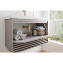 Ver imagem 4 de Gabinete Banheiro Suspenso Paraty c/Cuba 80cm Platina MGM