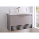 Ver imagem 1 de Gabinete Banheiro Suspenso Paraty c/Cuba 80cm Platina MGM