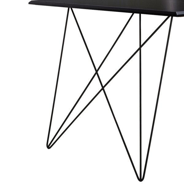 Mesa de Madeira Trama Plus Base Preta com Tampo Preto 150x90 - New Green - 4