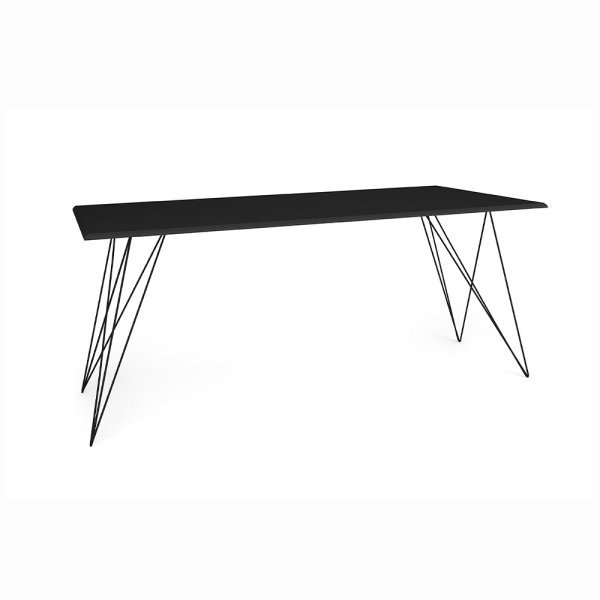 Mesa de Madeira Trama Plus Base Preta com Tampo Preto 150x90 - New Green - 3