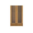 Ver imagem 3 de Cristaleira Sala Jantar CR6002 2 Portas c/ Vidro Natural - Tecno Mobili