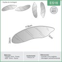 Ver imagem 3 de Espelho Decorativo Orgânico 119 X 34 Cm Es18 Pf Dalla Costa