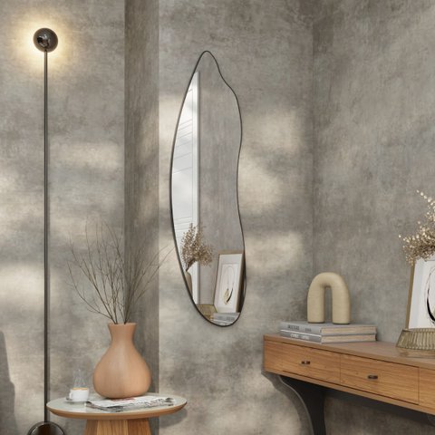 Espelho Decorativo Orgânico 119 X 34 Cm Es18 Pf Dalla Costa