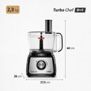 Ver imagem 2 de Multiprocessador Turbo Chef 9 em 1 Mondial Preto 1000w 127v - Mpn-01-bf