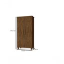 Ver imagem 5 de Sapateira Armario Multiuso 2 Portas com 5 Prateleira Organizador Berlim Luapa Móveis