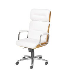 Cadeira de Escritório Lavoro Alta Branca - 1 Cadeira de Escritório Lavoro Alta Branca - 1