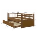 Ver imagem 3 de Bicama de Solteiro de Madeira 600 Kasper - Imbuia