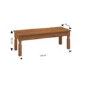 Ver imagem 5 de Conjunto Gourmet Mesa 1,60 com 2 Bancos e 2 Cadeiras Kasper - Chocolate