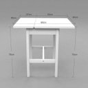 Ver imagem 3 de Mesa Super Prática Dobrável - Branca