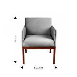 Poltrona Slim Straub - Cinza - 4