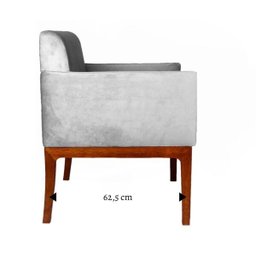 Poltrona Slim Straub - Cinza - 5