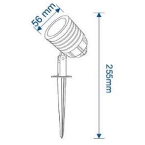 Espeto Jardim Clean LED IP65 6W 3000K Blumenau