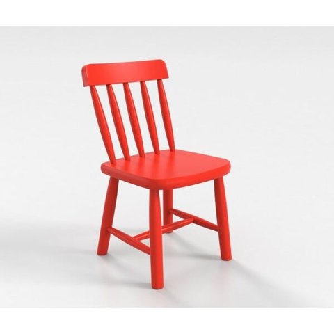 Cadeira Infantil Espanha Coloridas - Vermelho