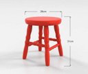 Ver imagem 2 de Banqueta Infantil Colorida - Vermelho