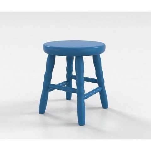 Banqueta Infantil Colorida - Azul Escuro