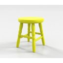 Ver imagem 1 de Banqueta Infantil Colorida - Amarelo