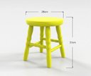 Ver imagem 2 de Banqueta Infantil Colorida - Amarelo