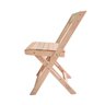 Cadeira Dobrável de Madeira Maciça para Churrasqueira Ismalu: Natural - 2