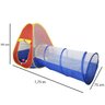 Barraca Infantil Toca Túnel Dobrável com 100 Bolinhas Menino Menina Cabana Colorida Brinqway BW- - 2