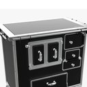 Ver imagem 3 de Fogão a Lenha Venâncio Vitrocerâmico N° 02 Gabinete e Porta Dupla Esquerdo Preto S/ Tampa Fl2gv