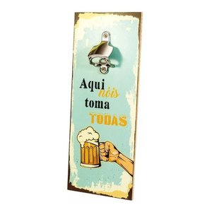 Abridor Garrafa Decorativo Parede Com Fita Dupla Face