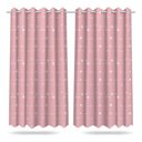 Ver imagem 1 de Cortina Infantil Quarto Menina Estrelas 2,60x1,50m Mod01