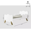 Ver imagem 3 de Mini Cama Bicama Infantil Angel com Auxiliar:branco