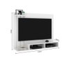 Rack Painel Tv 48 Polegadas Dubai - Branco - 5