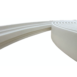 Moldura Boiserie Eva Autocolante Flexível Star 4cmx1cm 5mts - Branco - 1