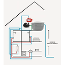 Ver imagem 2 de Bomba D'água Periférica Komeco 1/2 Cv Up30 Rotor Bronze Preta 60hz 110v/220v Irrigação Poço