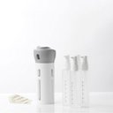 Ver imagem 5 de Dispenser Garrafa 4 Em 1 Loção Portátil Shampoo Gel Cremes Cinza Viagens