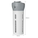 Ver imagem 3 de Dispenser Garrafa 4 Em 1 Loção Portátil Shampoo Gel Cremes Cinza Viagens