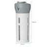 Dispenser Garrafa 4 Em 1 Loção Portátil Shampoo Gel Cremes Cinza Viagens - 3
