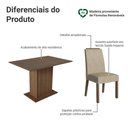 Ver imagem 4 de Conjunto Sala de Jantar Tampo de Madeira 4 Cadeiras Rustic/Imperial Acácia Madesa